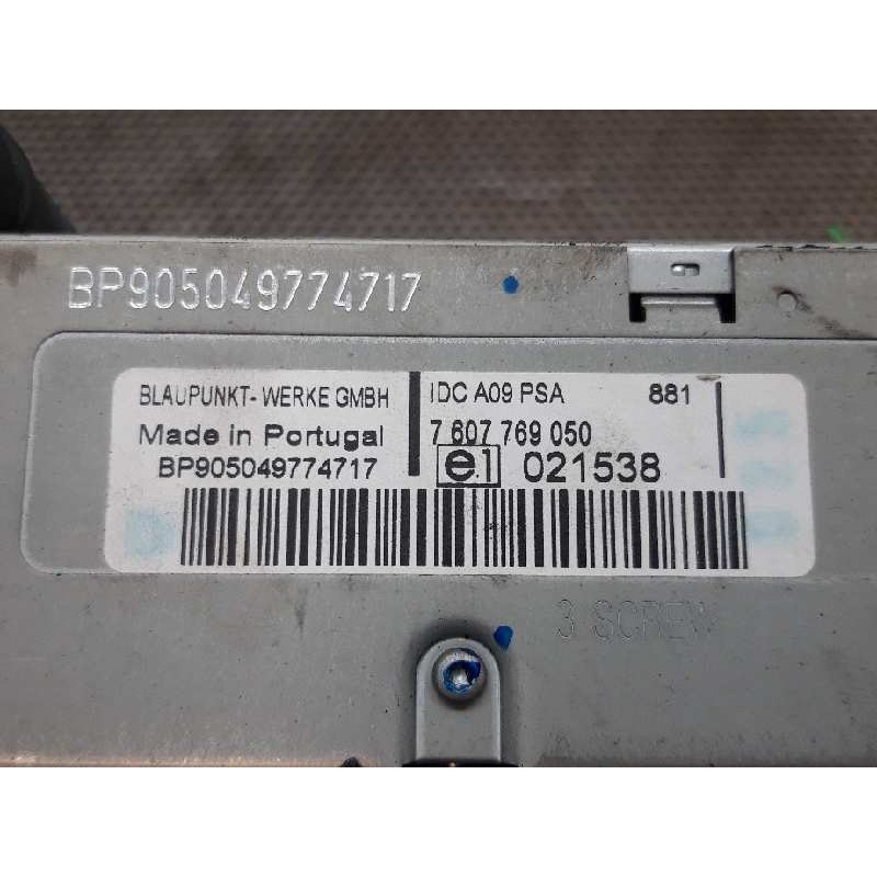 Recambio de cargador cd para peugeot 307 break / sw (s1) break xs referencia OEM IAM 7607769050 - Negro 2