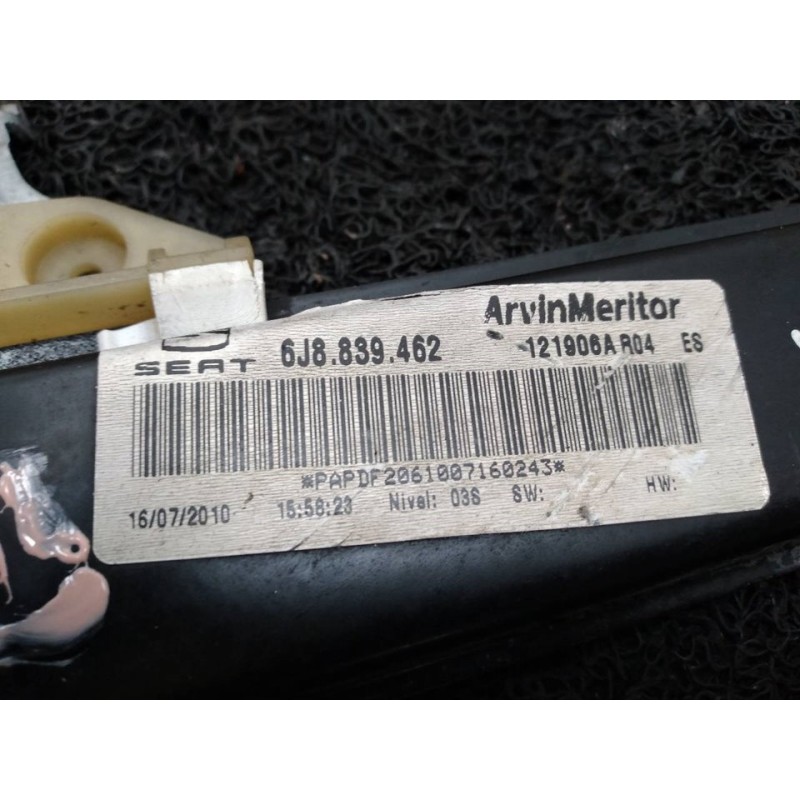 Recambio de elevalunas trasero derecho para seat ibiza st (6j8) reference referencia OEM IAM 6J8839462 3