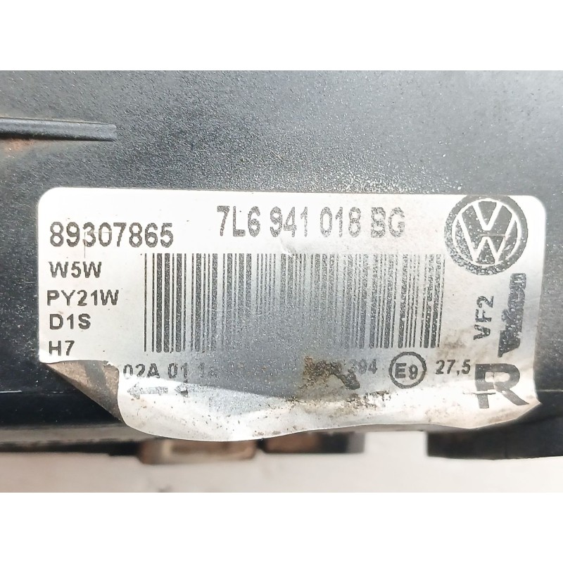 Recambio de faro derecho para volkswagen touareg (7la) tdi v10 referencia OEM IAM 7L6941018BG 89307865 - Blanco 2