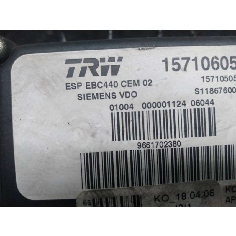 Recambio de abs para peugeot 407 feline referencia OEM IAM 9661702380 15710605 S118676001N 4