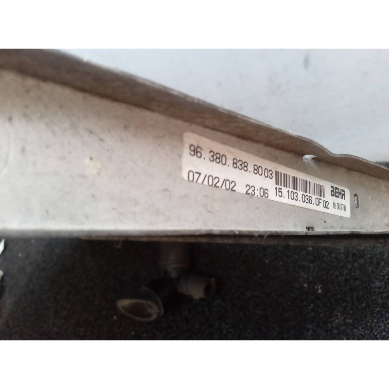Recambio de radiador agua para citroën c5 berlina 2.2 hdi vivace referencia OEM IAM 9638083880 - Gris 4