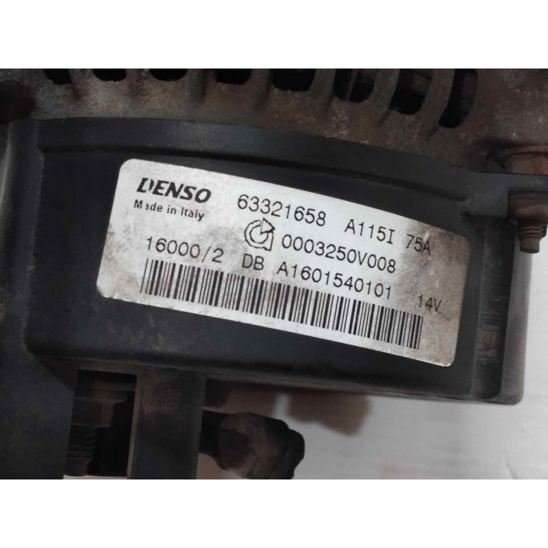 Recambio de alternador para smart coupe pure referencia OEM IAM A1601540101 63321658 - Negro 2