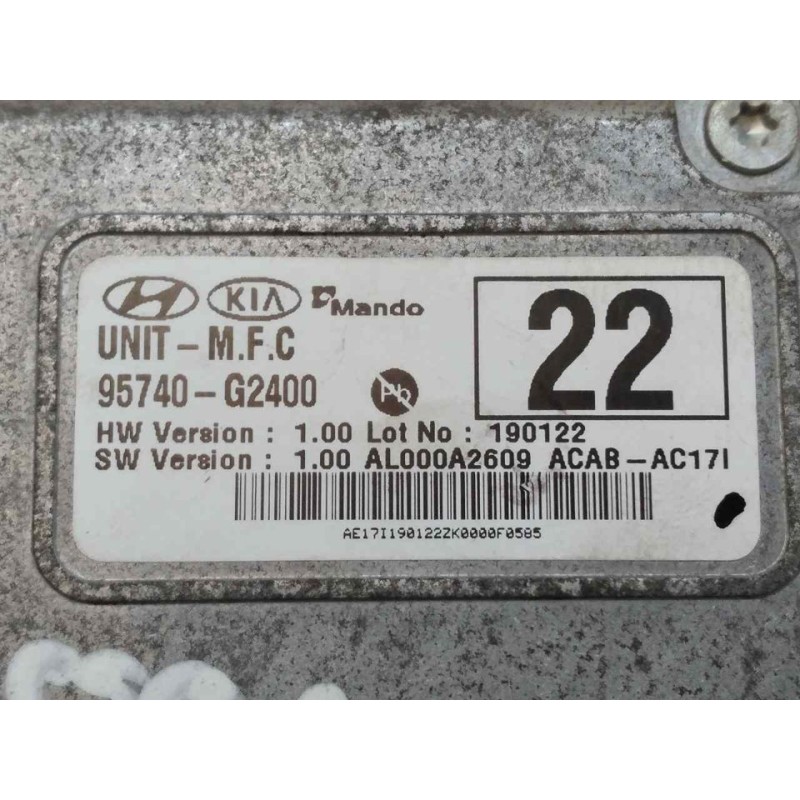 Recambio de camara vision frontal para hyundai ioniq klass hybrid referencia OEM IAM 95740G2400 - Gris 2