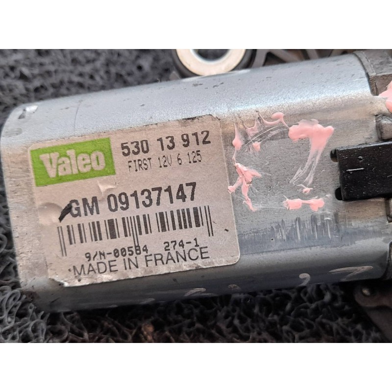 Recambio de motor limpia trasero para opel zafira a elegance referencia OEM IAM GM09137147 53013912 VALEO 6