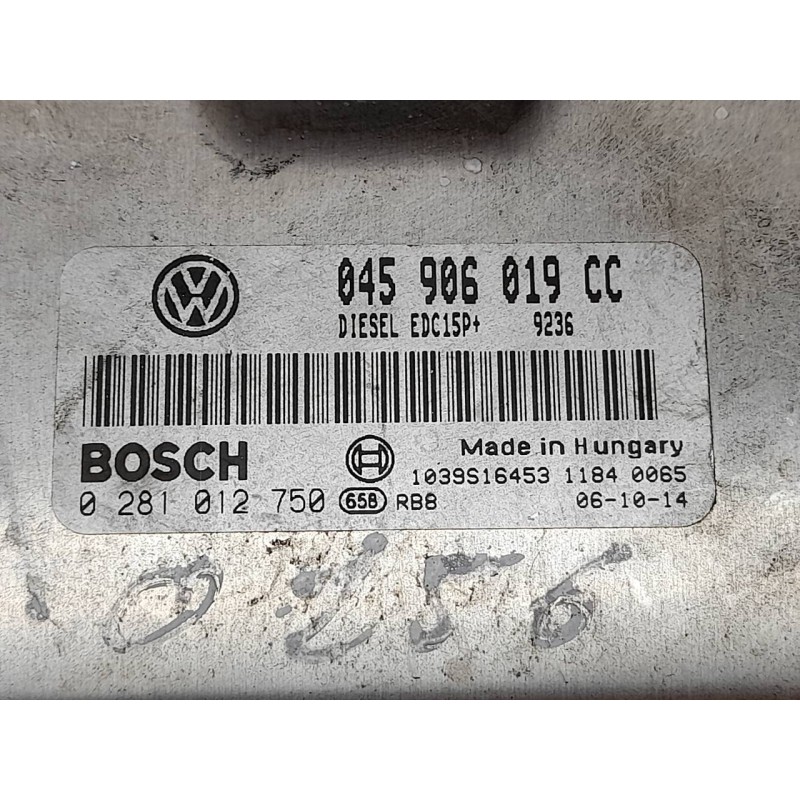 Recambio de centralita motor uce para skoda roomster (5j7) style referencia OEM IAM 045906019CC 0281012750 BOSCH - Negro 2