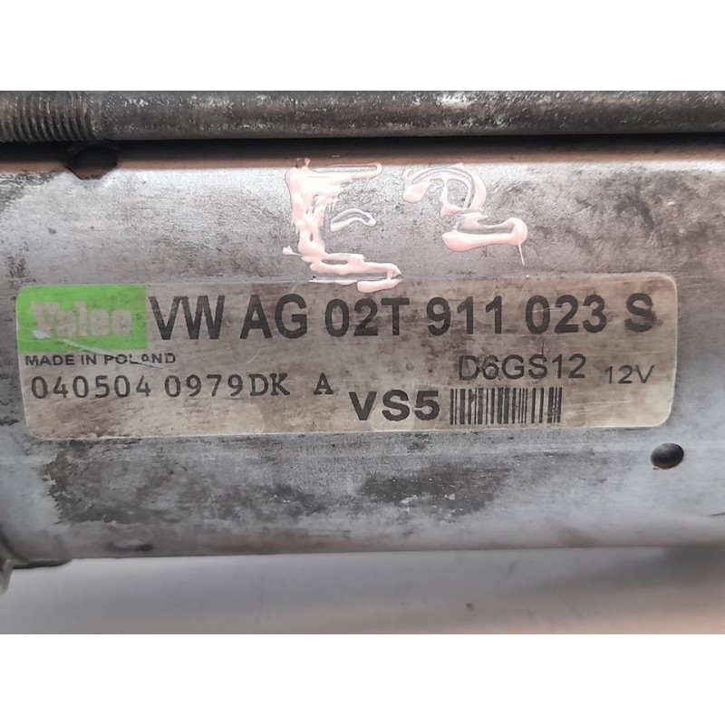 Recambio de motor arranque para volkswagen golf v berlina (1k1) sportline referencia OEM IAM 02T911023S D6GS12 - Negro 4