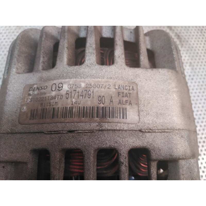 Recambio de alternador para lancia ypsilon (101) 1.4 16v platino (10.2006) referencia OEM IAM 09C75825807 51714791 2