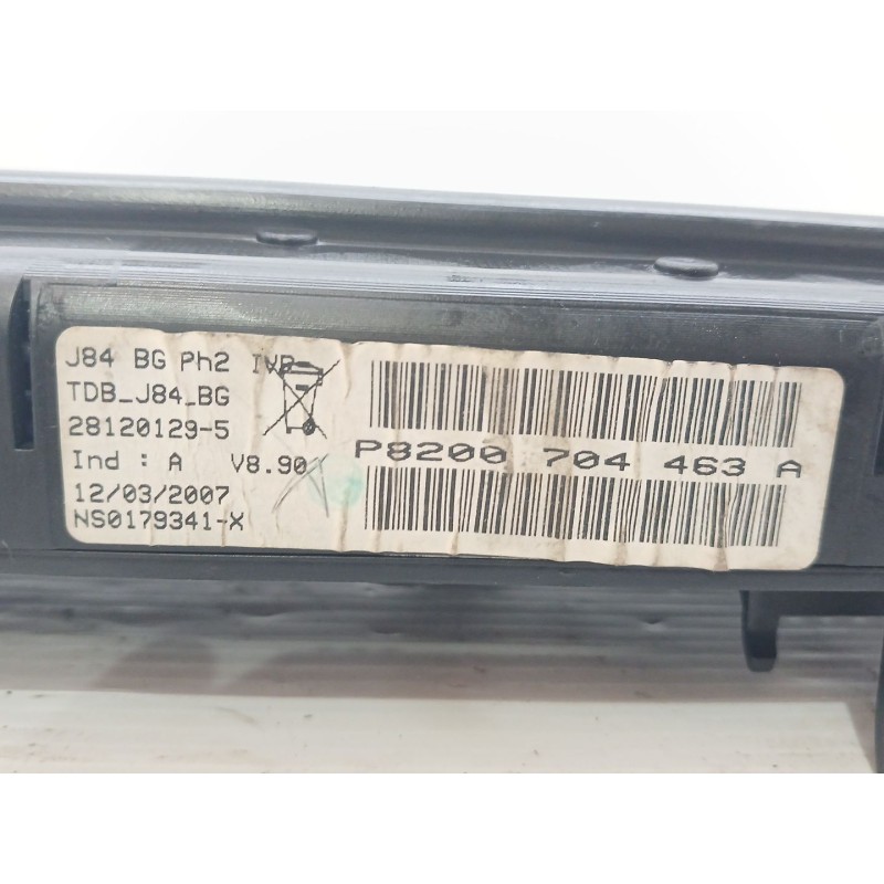 Recambio de cuadro instrumentos para renault scénic ii (jm0/1_) 1.5 dci (jm1e, jm16) referencia OEM IAM P8200704463A - Negro 2
