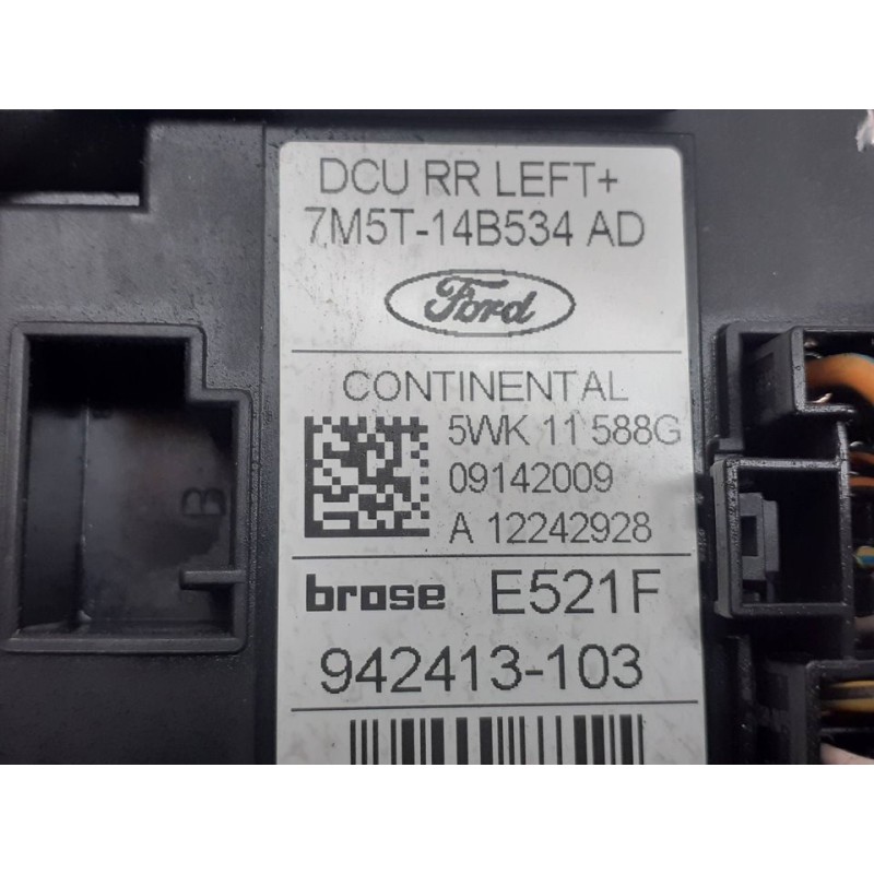 Recambio de elevalunas trasero izquierdo para ford kuga (cbv) trend referencia OEM IAM 7M5T14B534AD LH0618 - Negro 2