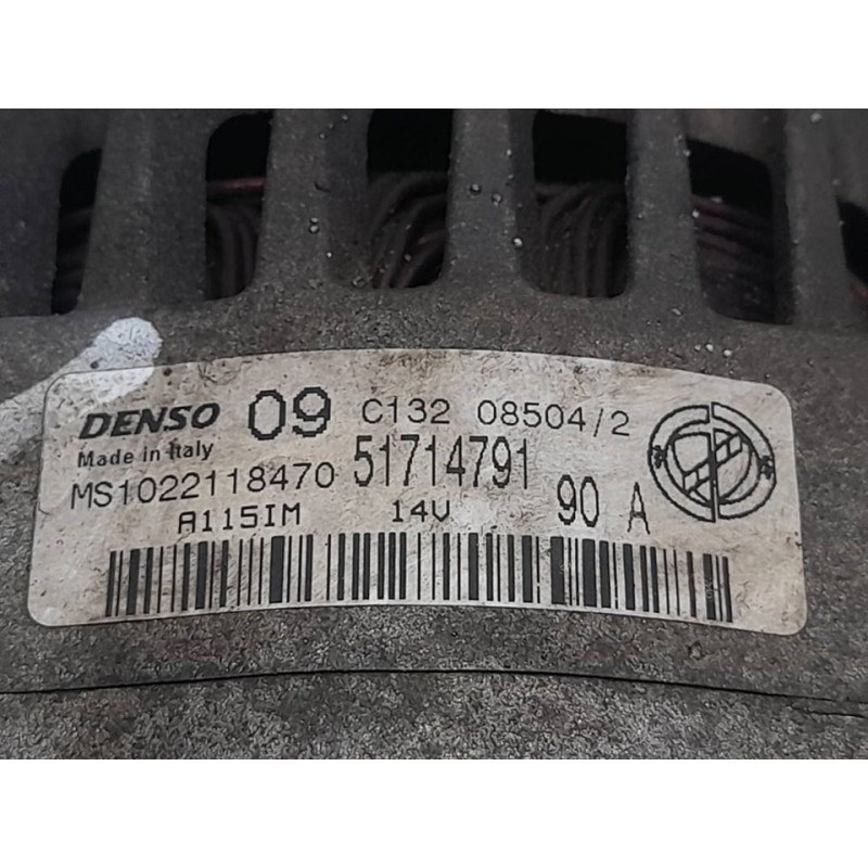 Recambio de alternador para fiat idea (135) 1.4 16v active (i+a) referencia OEM IAM MS1022118470 2