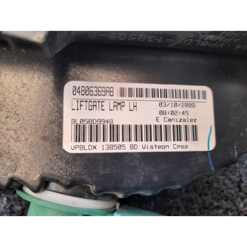 Recambio de piloto trasero izquierdo interior para dodge journey sxt referencia OEM IAM 04806369AB - Rojo 3