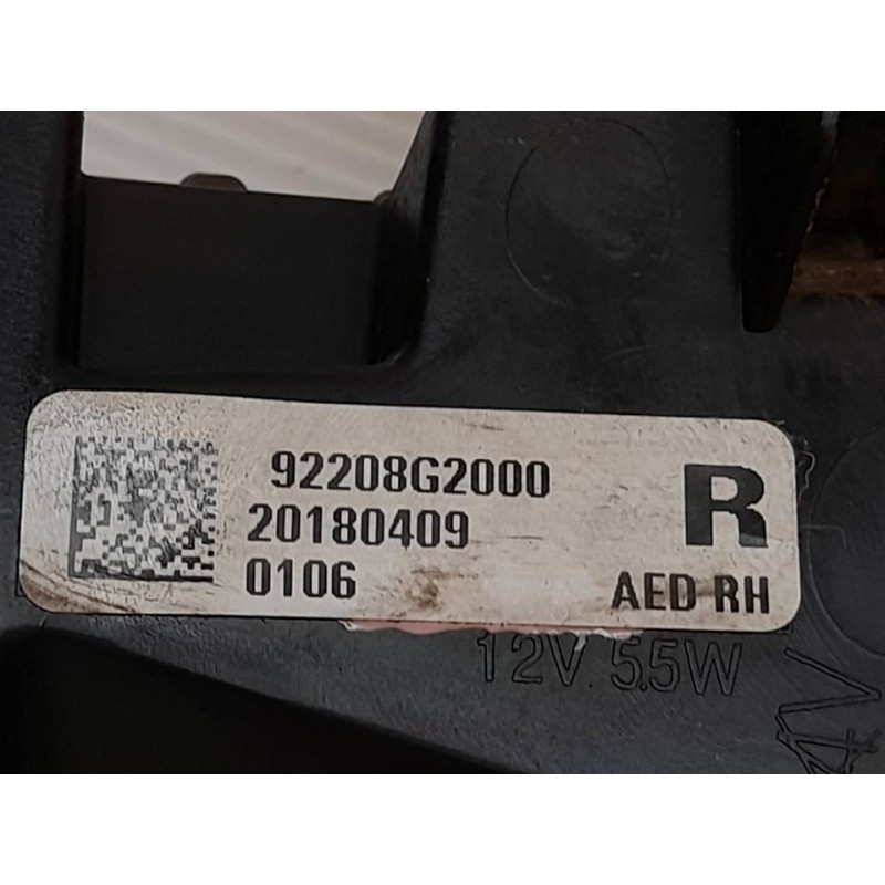 Recambio de piloto delantero derecho para hyundai ioniq (ae) 1.6 gdi hybrid referencia OEM IAM 92208G2000 20180409 - Rojo 2