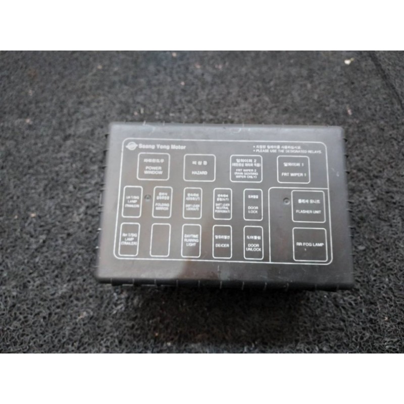 Recambio de caja reles / fusibles para ssangyong rexton 290 referencia OEM IAM 8210208515 - Negro 3