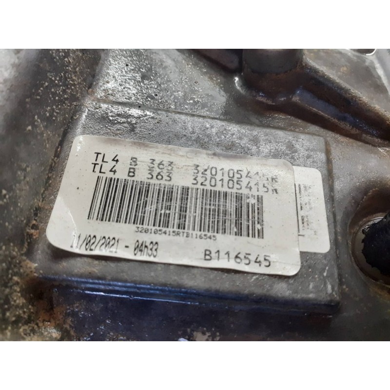 Recambio de caja cambios para renault kangoo furgón maxi 5p profesional referencia OEM IAM TL4363 TL4B363 - Blanco 2