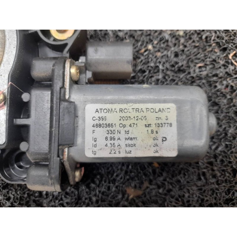 Recambio de elevalunas delantero derecho para fiat panda (169) 1.1 8v referencia OEM IAM - Blanco 2
