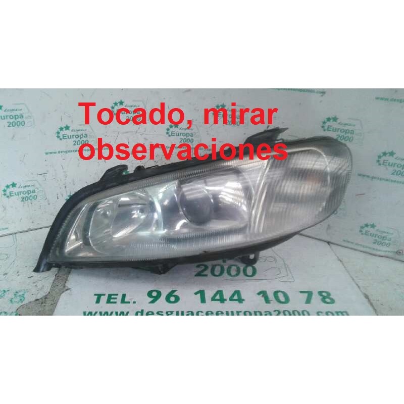 Recambio de faro izquierdo para opel omega b 2.6 v6 24v cat (y 26 se / ly9) referencia OEM IAM 1EL00905001 24406226 - Gris