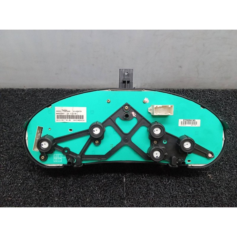 Recambio de cuadro instrumentos para peugeot 206 berlina xs clim referencia OEM IAM 9651740480 - Negro 2