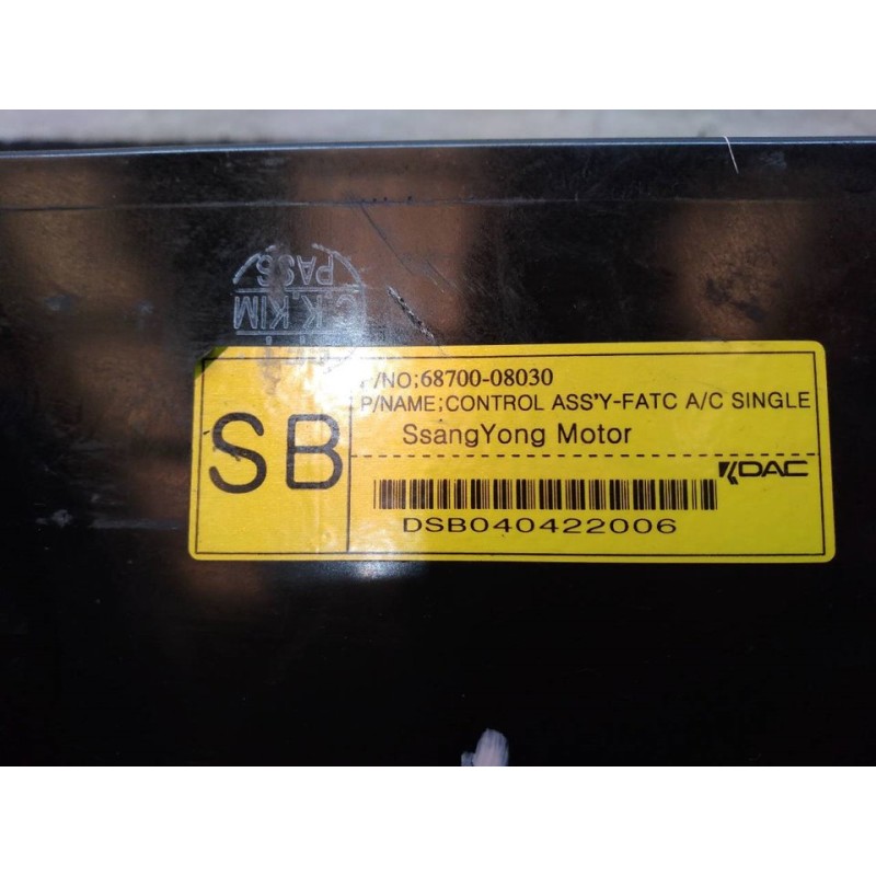 Recambio de mando climatizador para ssangyong rexton 290 referencia OEM IAM DSB040422006 - Negro 3