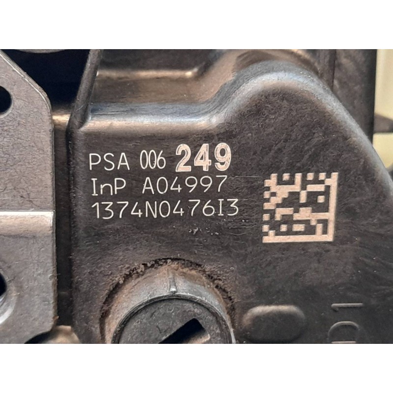 Recambio de cerradura puerta trasera derecha para citroën c3 attraction referencia OEM IAM 1374N0476I3 - Blanco 5