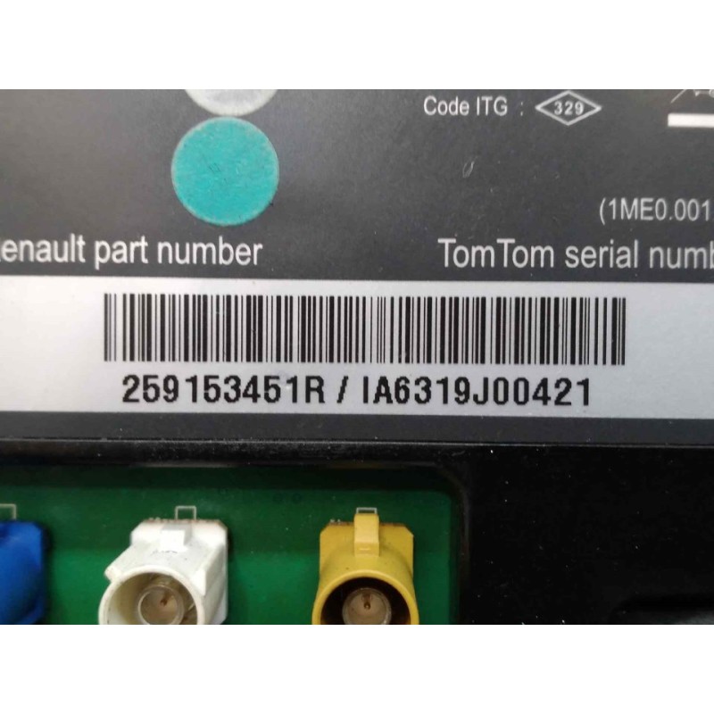 Recambio de pantalla multifuncion para renault megane iii berlina 5 p expression referencia OEM IAM 259153451R 2