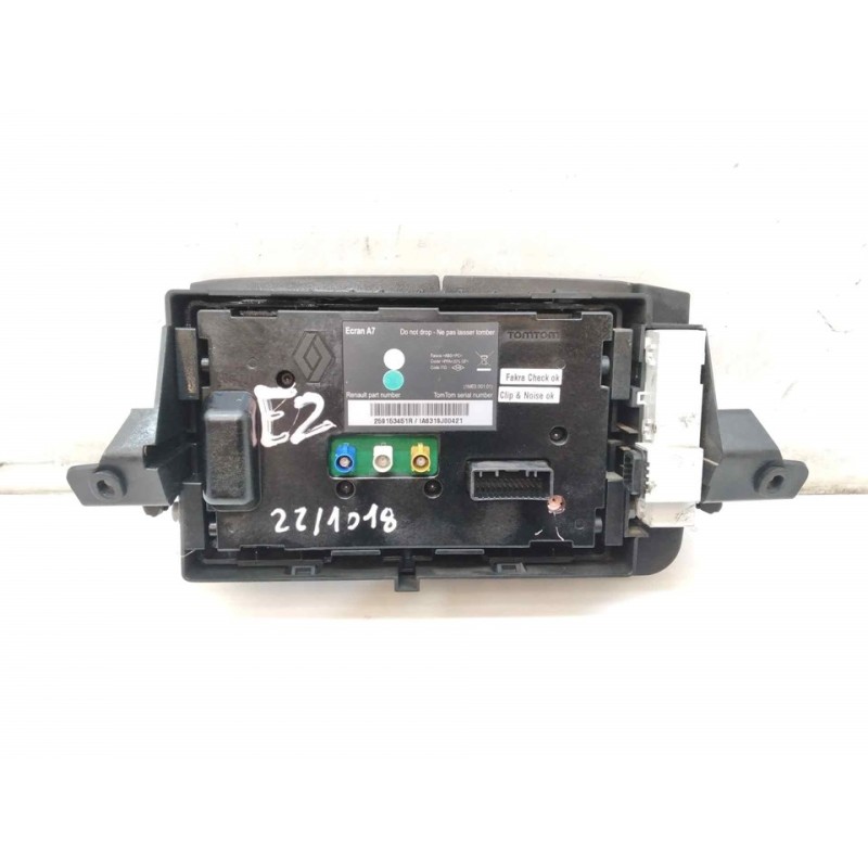 Recambio de pantalla multifuncion para renault megane iii berlina 5 p expression referencia OEM IAM 259153451R 3