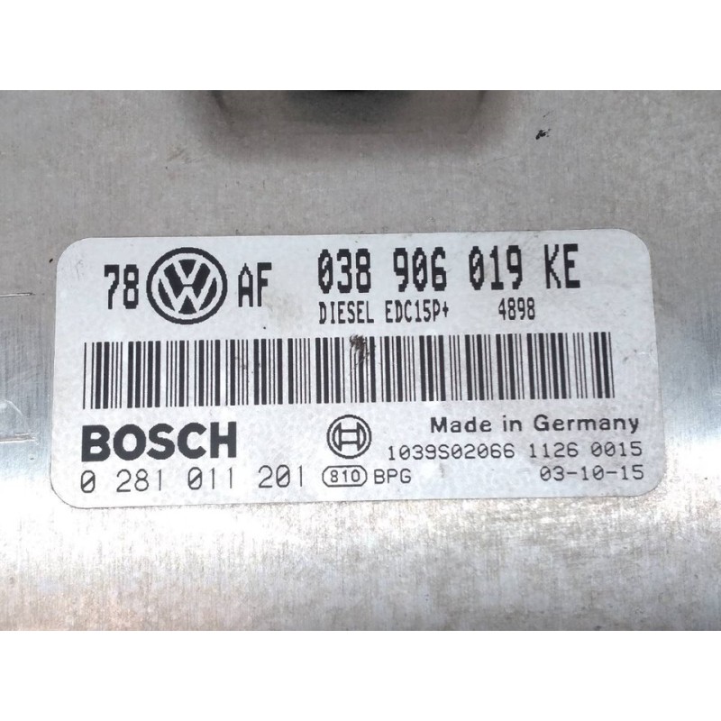 Recambio de centralita motor uce para skoda superb (3u4) classic referencia OEM IAM 038906019KE 0281011201 BOSCH 3
