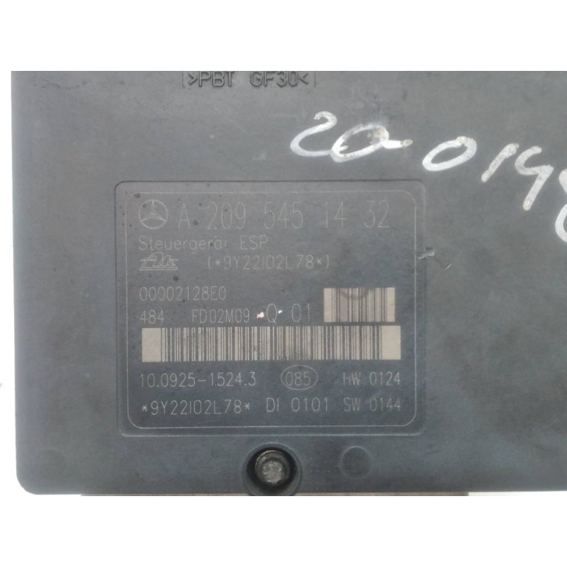 Recambio de abs para mercedes-benz clase c (w203) familiar c 220 t cdi (203.206) referencia OEM IAM A2095451432 10092515243 A004 4
