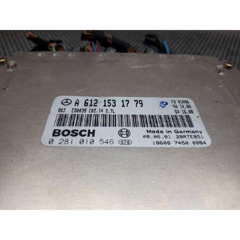 Recambio de centralita motor uce para mercedes-benz clase m (w163) 270 cdi (163.113) referencia OEM IAM 0281010546 A6121531779 - Gris 2