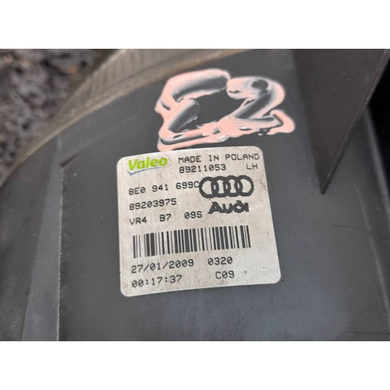 Recambio de faro antiniebla izquierdo para audi a4 avant (8e) 2.5 tdi referencia OEM IAM 8E0941699C  VALEO - Azul 5