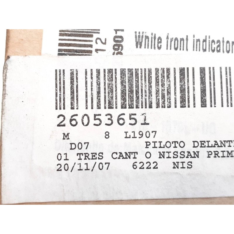 Recambio de piloto delantero izquierdo para nissan primera berlina (p11) referencia OEM IAM 26053651 67685 2