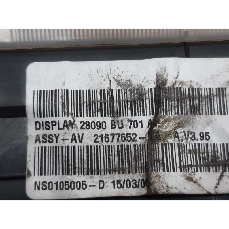 Recambio de pantalla multifuncion para nissan almera (n16/e) visia referencia OEM IAM 28090BU701A - Gris 4