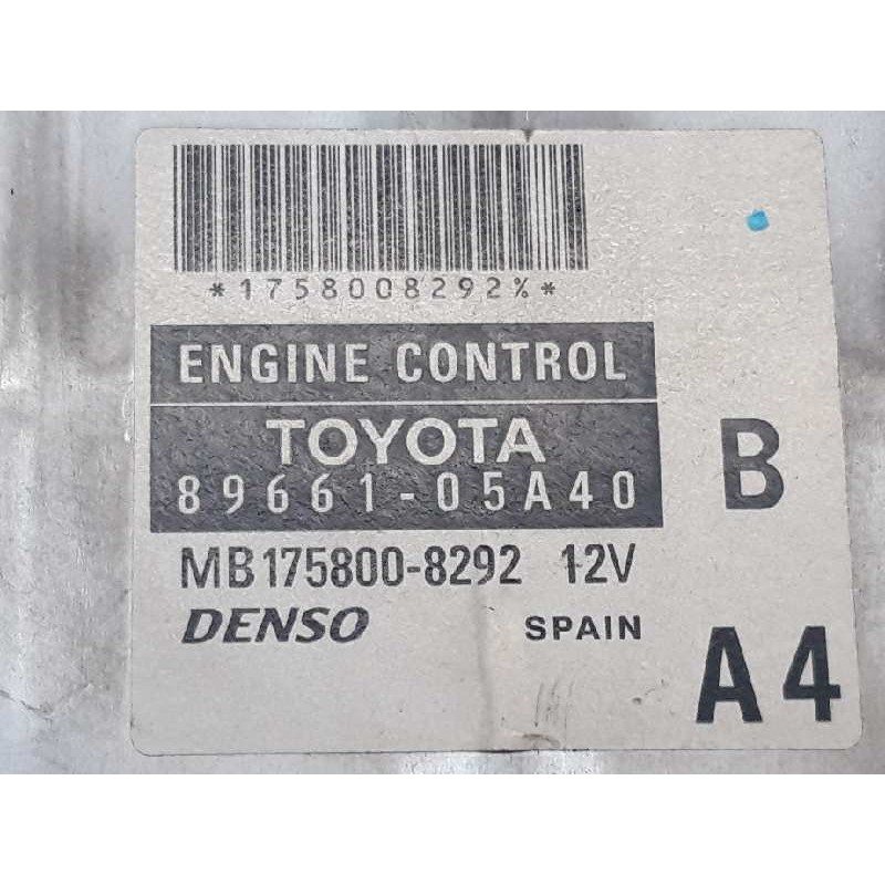 Recambio de centralita motor uce para toyota avensis wagon (t25) 2.0 d-4d executive referencia OEM IAM 8966105A40 MB1758008292 - Negro 3