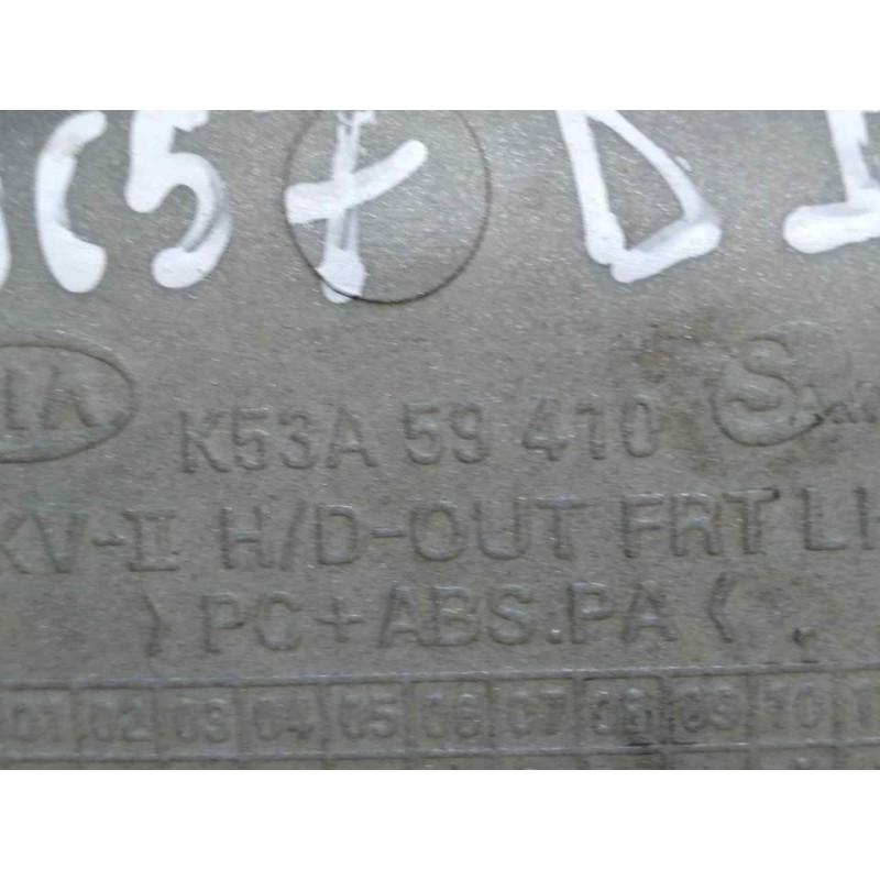Recambio de maneta exterior delantera izquierda para kia carnival td ls referencia OEM IAM K53A59410 - Gris 2