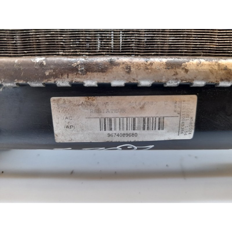 Recambio de radiador agua para citroën c4 lim. seduction referencia OEM IAM 9674089680  VALEO - Blanco 2