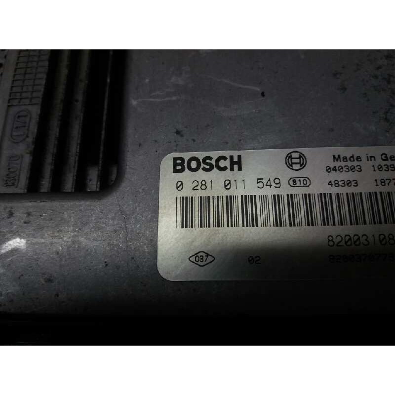 Recambio de centralita motor uce para renault megane ii berlina 5p 1.9 dci diesel referencia OEM IAM 0281011549 8200310863 - Gris 2
