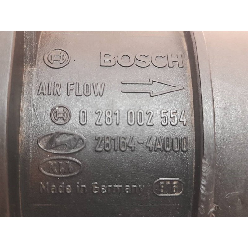 Recambio de caudalimetro para kia sorento 2.5 crdi ex referencia OEM IAM 0281002554 281644A000 BOSCH - Negro 3