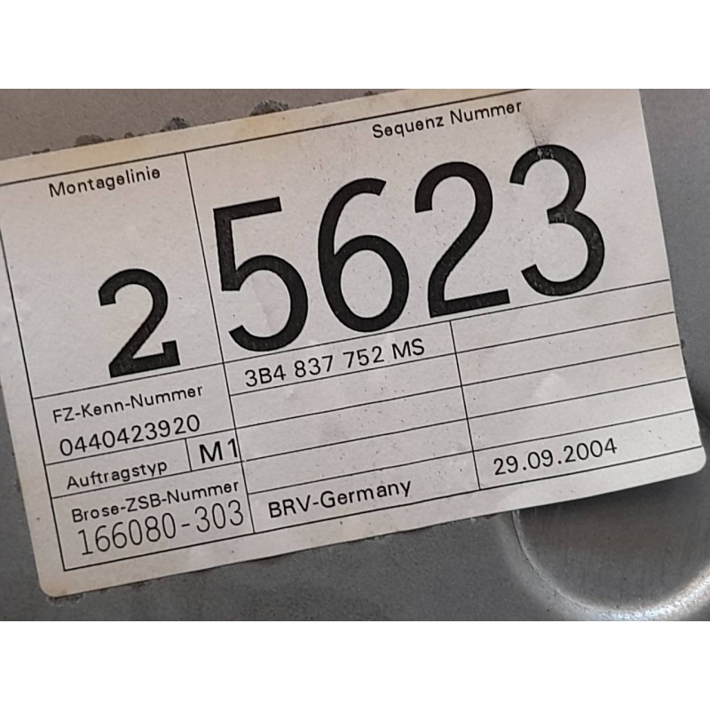 Recambio de elevalunas delantero derecho para volkswagen passat berlina (3b3) advance referencia OEM IAM 1C1959802 3B4837752MS B - Gris 7