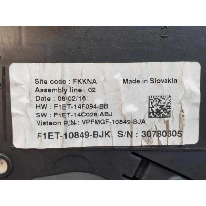 Recambio de cuadro instrumentos para ford focus lim. trend referencia OEM IAM F1ET10849BJK 2
