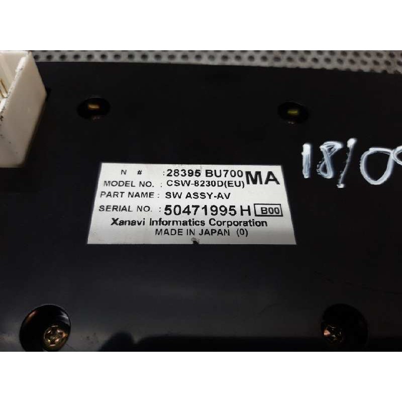 Recambio de mando climatizador para nissan almera tino (v10m) acenta referencia OEM IAM 28395BU700 50471995H - Gris 5