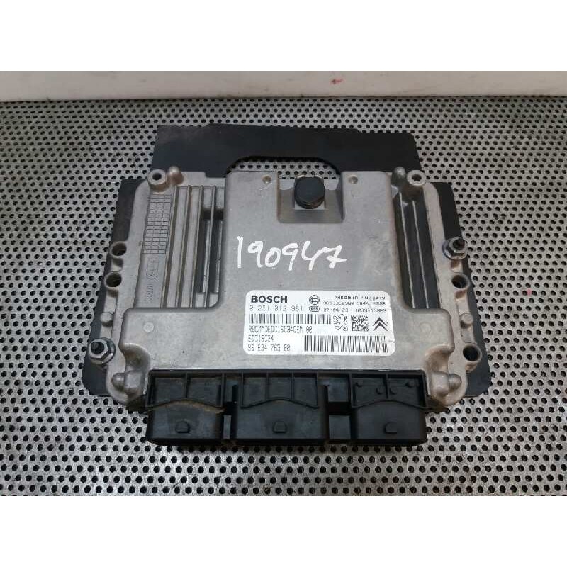 Recambio de centralita motor uce para citroën c4 picasso exclusive referencia OEM IAM 0291012981 9663476380 BOSCH