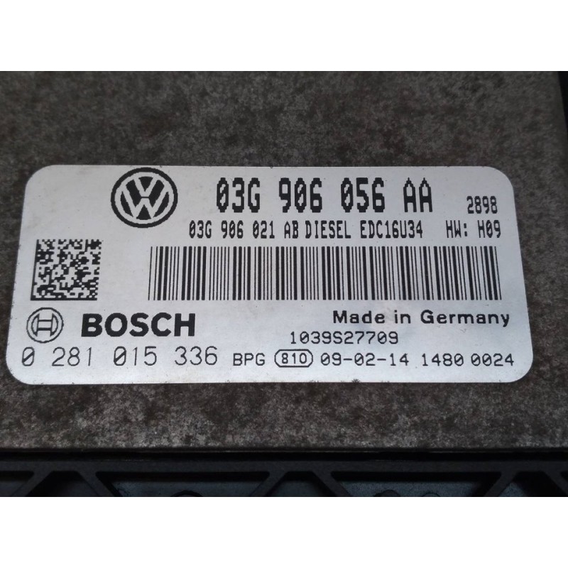 Recambio de centralita motor uce para seat leon (1p1) reference ecomotive referencia OEM IAM 0281015336 03G906056AA BOSCH 2