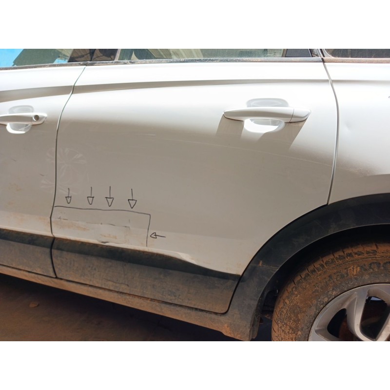 Recambio de puerta trasera izquierda para opel crossland x / crossland (p17, p2qo) 1.2 (75) referencia OEM IAM - Blanco 2