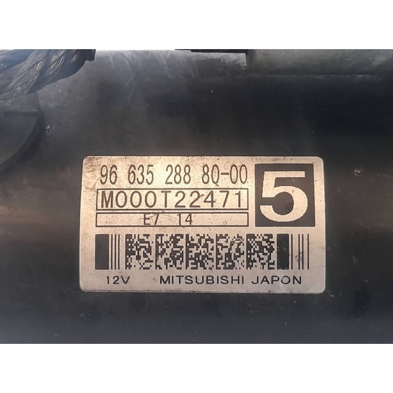 Recambio de motor arranque para citroën c4 picasso sx referencia OEM IAM 9663528880 M000T22471 MITSUBISHI 3