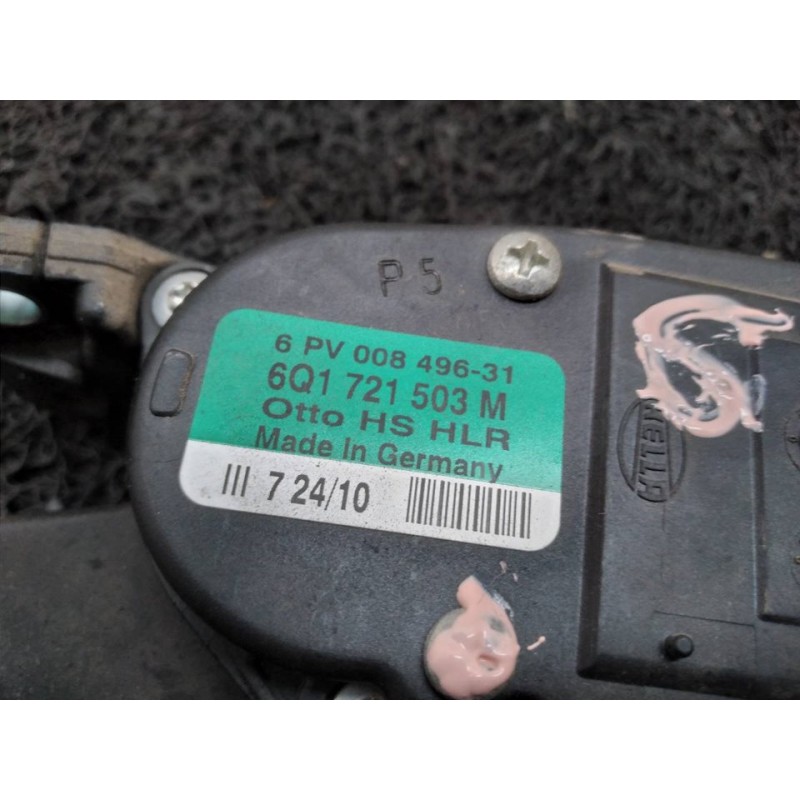Recambio de potenciometro pedal para seat ibiza st (6j8) reference referencia OEM IAM 6Q1721503M 6PV00849631 2