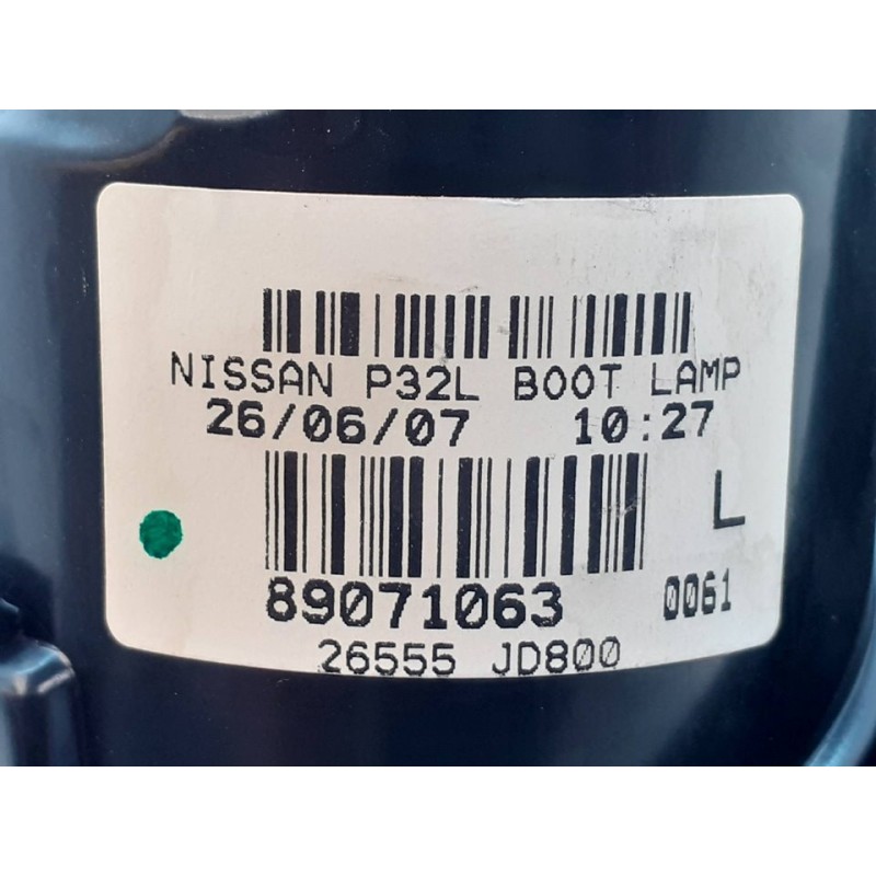 Recambio de piloto trasero izquierdo interior para nissan qashqai (j10) tekna referencia OEM IAM 89071063 26555JD800 - Negro 2