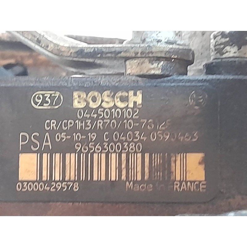 Recambio de bomba inyeccion para peugeot 307 berlina (s2) d-sign referencia OEM IAM 0445010102 9656300380 BOSCH 4