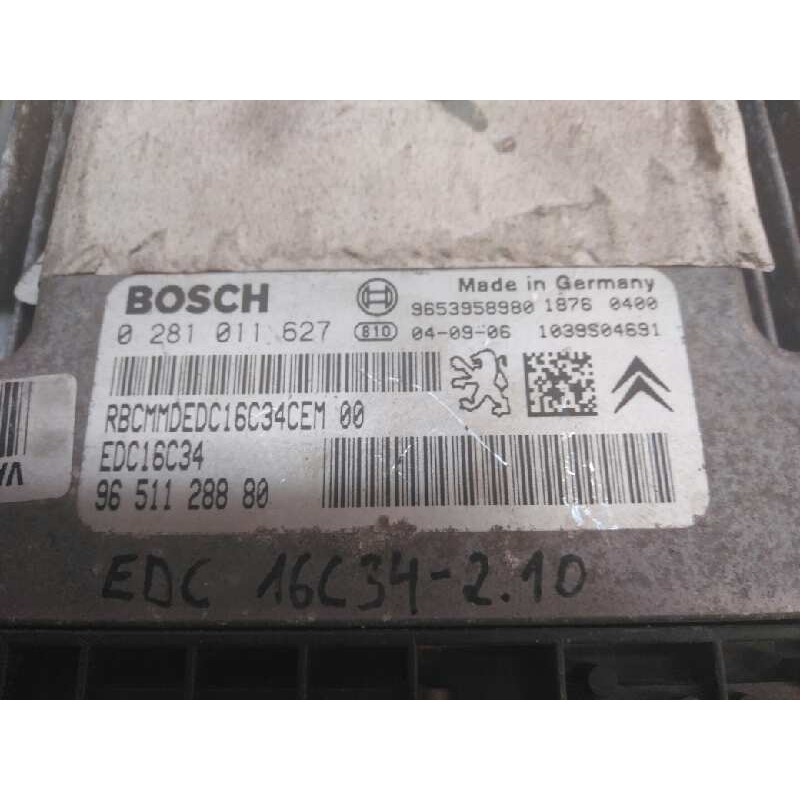 Recambio de centralita motor uce para peugeot 307 berlina (s2) d-sign referencia OEM IAM 9651128880 0281011627 2
