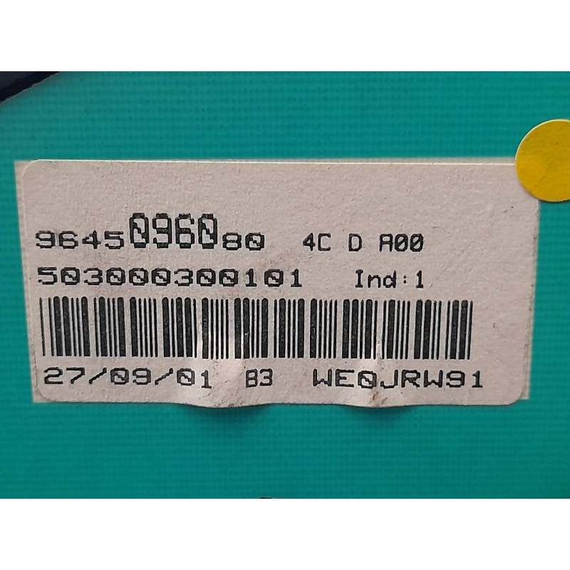 Recambio de cuadro instrumentos para peugeot 206 berlina xr referencia OEM IAM 9645096080 3