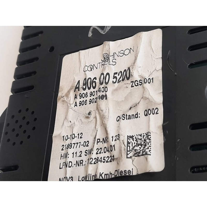 Recambio de cuadro instrumentos para mercedes-benz sprinterii caja abierta (desde 01.06) 413/416/510/513/516 cdi (906.153/155) r - Blanco 3