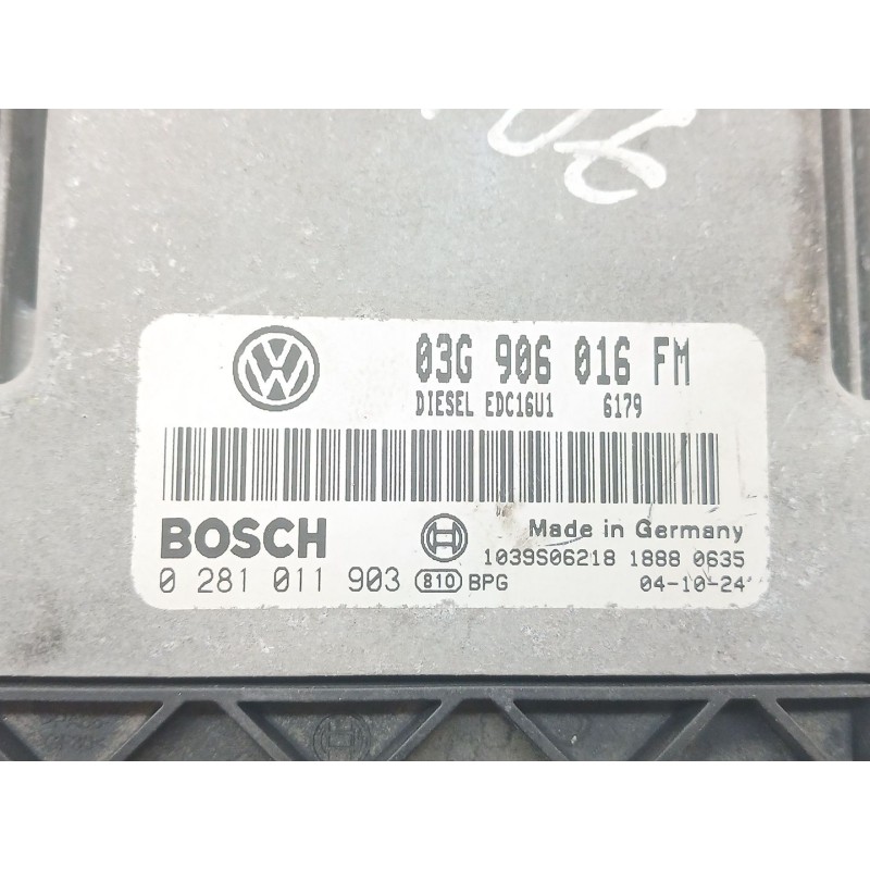 Recambio de centralita motor uce para volkswagen golf v berlina (1k1) highline referencia OEM IAM 0281011903 03G906016FM - Negro 2